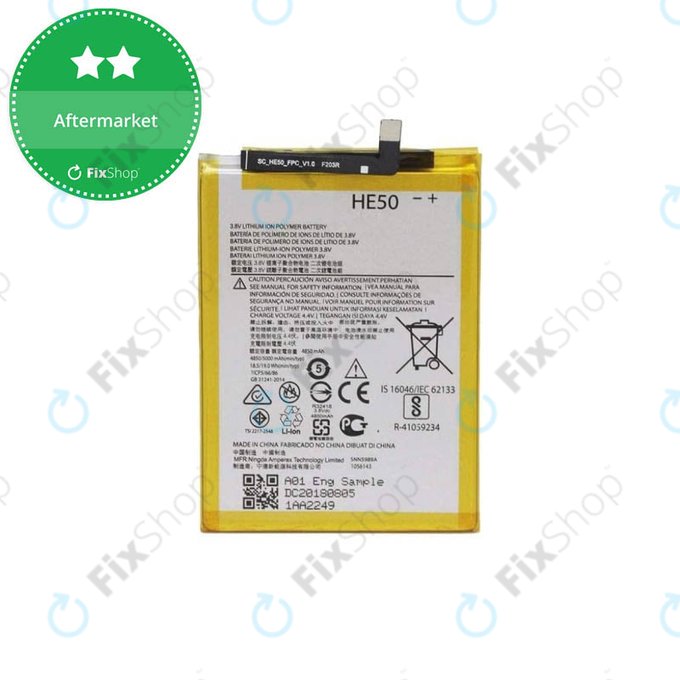 Batteria TECHTEK 4850mAh Li-Polymer Per Motorola Moto E4 Plus / E5 Plus – Sostituisce HE50, SNN5989A (Nera)