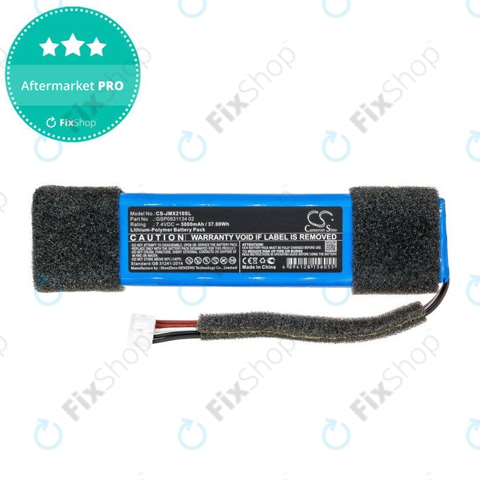 Battery for JBL Xtreme Splashproof, 5000mAh, Li-Pol, 7.4V, GSP0931134 02, HQ