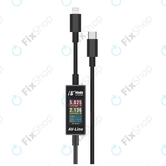 AV-Line - Smart Detection Charging Cable (Lightning - USB-C)