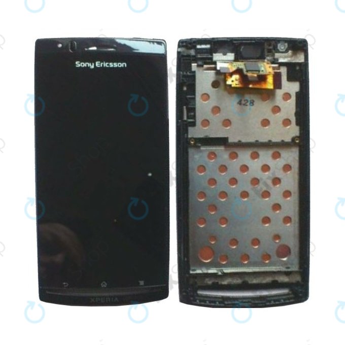 Sony Xperia Arc S LT15i - LCD Display + Touch Screen + Frame (Black)