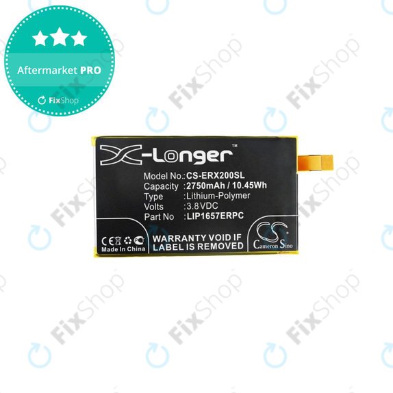 Battery for Sony Xperia XZ2 Compact, 2750mAh, Li-Pol, 3.8 V, LIP1657ERPC, HQ