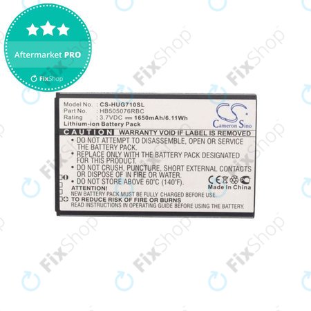 Huawei Ascend G606 - Battery HB505076RBC 1650mAh HQ
