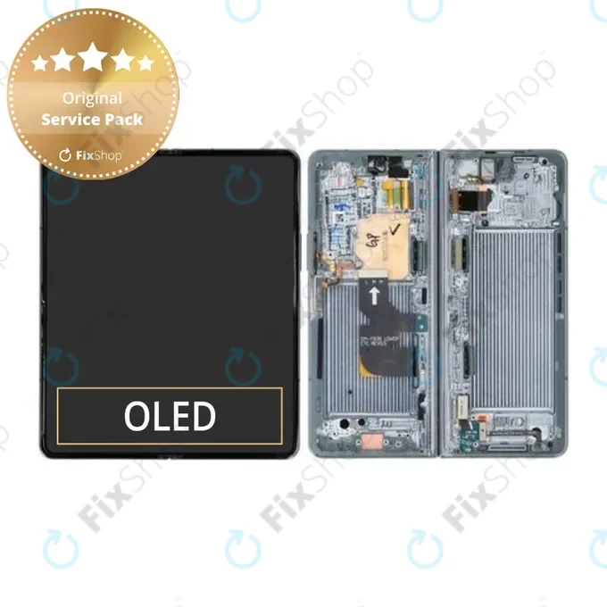 Samsung Galaxy Z Fold 4 F936B - LCD Display + Touch Screen + Frame (Graygreen) - GH82-29461B, GH82-29462B Genuine Service Pack