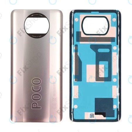 Xiaomi Poco X3 Pro - Battery Cover (Metal Bronze) - 55050000UN6D Genuine Service Pack