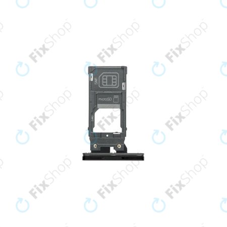 Sony Xperia XZ3 - SIM Tray Dual (Black) - 1313-1474 Genuine Service Pack