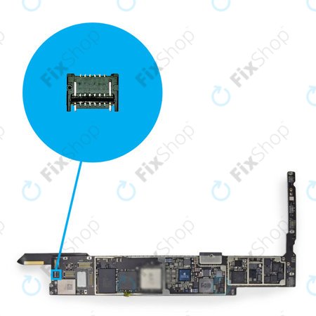 Apple iPad Air - Mainboard + SIM Card Reader Connector