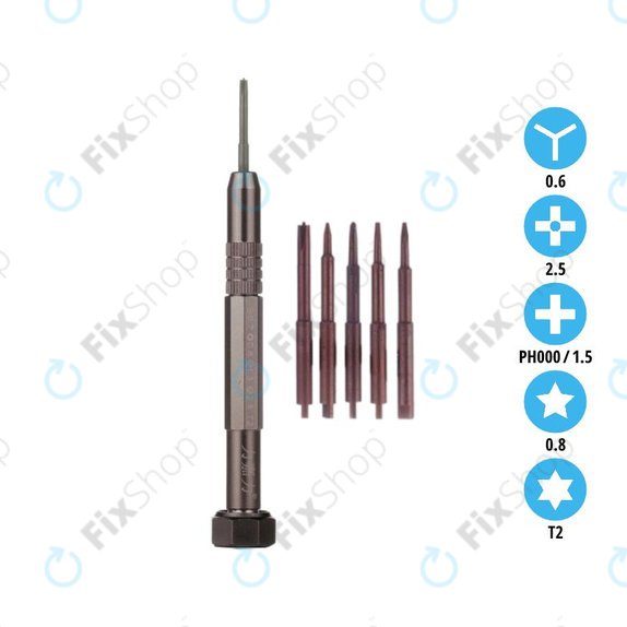 LJL 129-5 - Precision Magnetic Screwdriver for Smartphones 5in1
