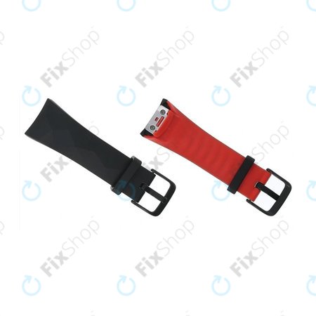 Samsung Gear Fit 2 Pro SM-R365 - Buckle Strap Right (Black-Red) - GH98-41594A Genuine Service Pack