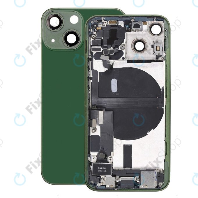 Apple iPhone 13 Mini - Rear Housing with Small Parts (Green)