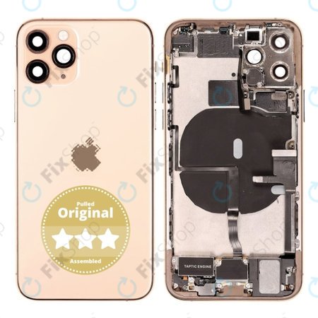 Apple iPhone 11 Pro - Rear Housing (Gold) Pulled
