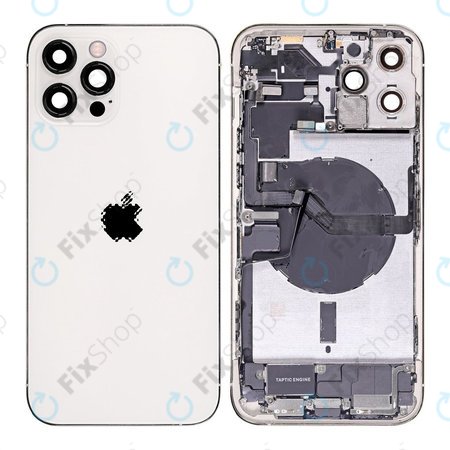 Apple iPhone 12 Pro Max - Rear Housing with Small Parts (Silver)