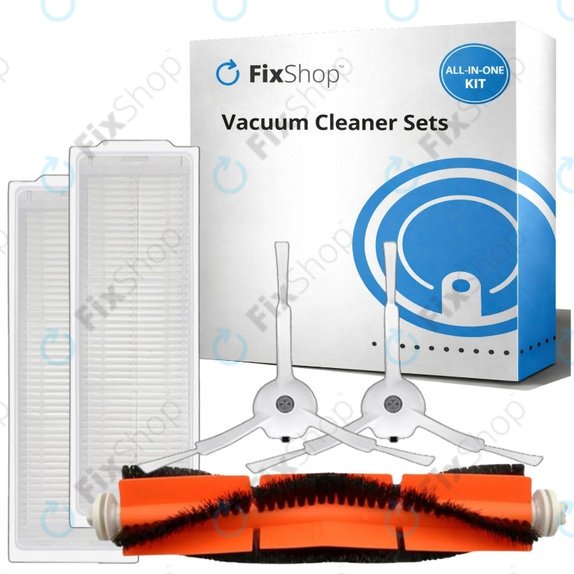 Replacement set for Xiaomi Mi Robot Vacuum Mop 2 Pro, 2 Lite (1x Main brush, 2x Filter, 2x Side brush)