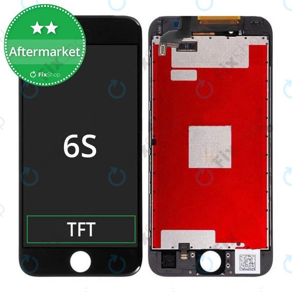 Display for iPhone 6S, Black, Touch Screen with Frame