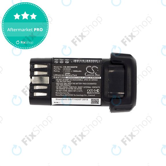 Battery for Dewalt Dcb095, Dewalt Dcf680, 1000mAh, Li-Ion, 7.2V, DCB080, HQ