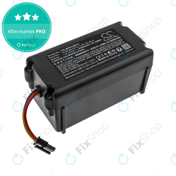 Battery for Sencor SRV 9250, SRV 8250, SRV 6250, SRV 4250, Blaupunkt XSMART, SRX 1002, Li-ion, 14.4V, 3000mAh, HQ