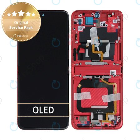 Motorola Razr 40 Ultra - LCD Display + Touch Screen + Frame (Viva Magenta) - 5D68C22598 Genuine Service Pack