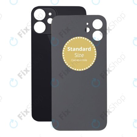 Apple iPhone 12 Mini - Rear Housing Glass (Black)