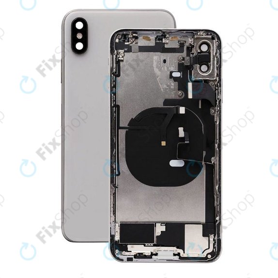 Apple iPhone XS Max - Rear Housing with Small Parts (Silver)