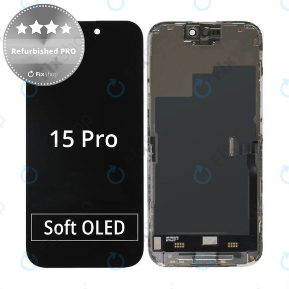 Display for iPhone 15 Pro, Touch Screen with Frame, Refurbished PRO