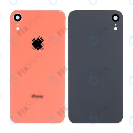 Apple iPhone XR - Rear Housing Glass + Camera Lens (Coral)