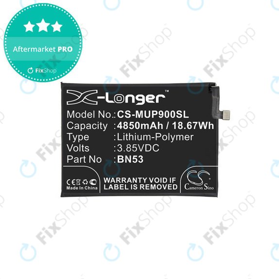 Xiaomi Redmi Note 9 Pro - Battery BN53 4850mAh HQ