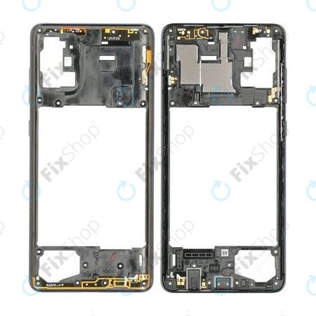 Samsung Galaxy A71 A715F - Middle Frame (Prism Crush Black) - GH98-44756A Genuine Service Pack