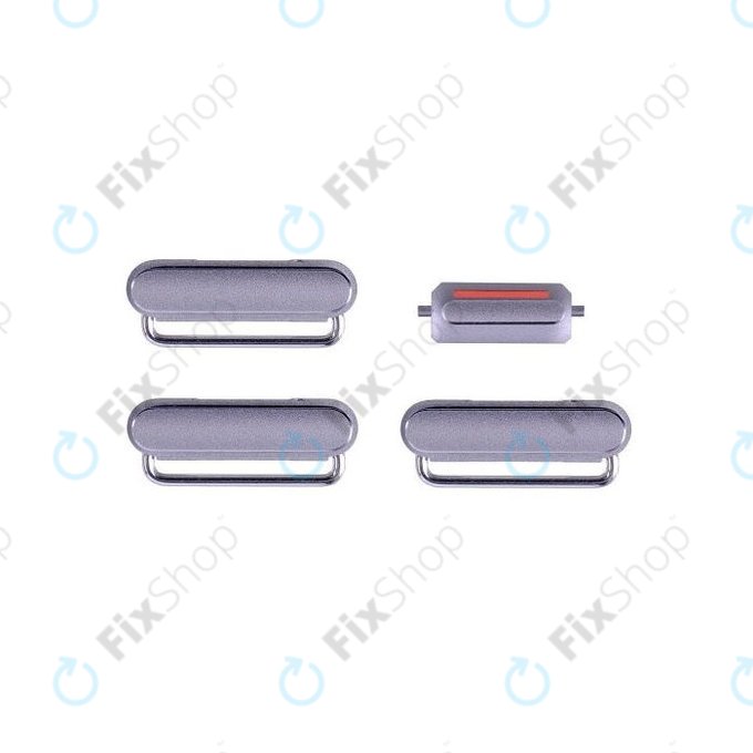 Apple iPhone 6 - Side Buttons Set - Power + Volume + Mute (Space Gray)
