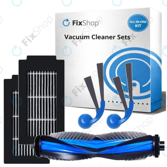 Replacement set for Ecovacs Deebot T30C Omni (1x Main brush, 2x Filter, 2x Side brush)