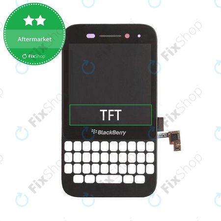 Blackberry Q5 - LCD Display + Touch Screen + Frame (Black) TFT