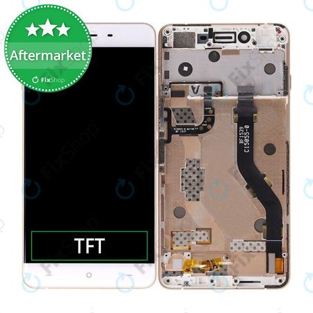 OnePlus X - LCD Display + Touch Screen + Frame (White) TFT