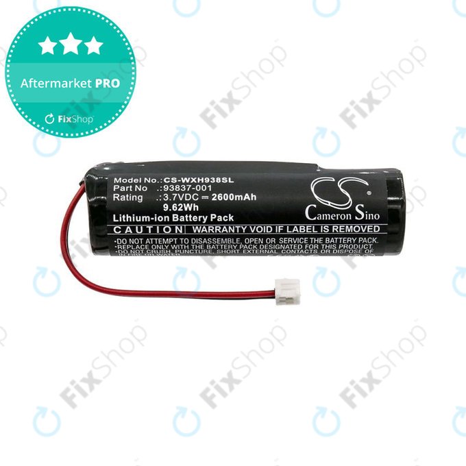 Battery for Wahl Beretta Black Stealth, Designer, 2600mAh, Li-Ion, 3.7V, 93837-001, HQ