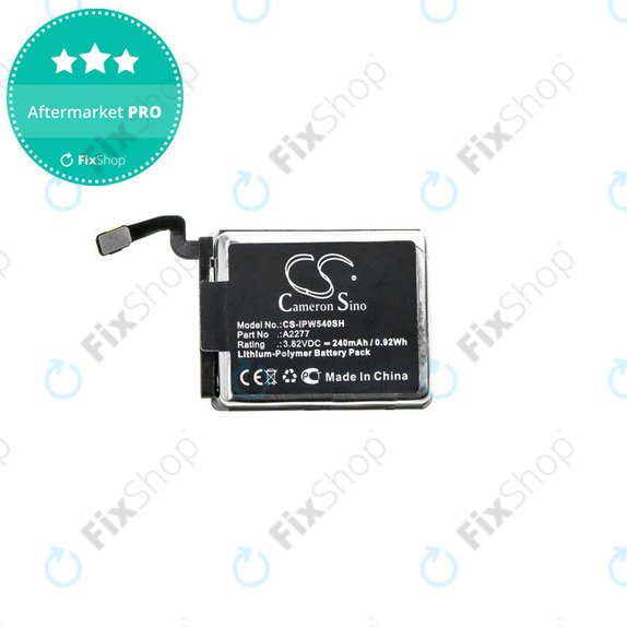 Battery for Apple Watch 5 40 mm, 240mAh, Li-Pol, 3.82 V, A2277, HQ