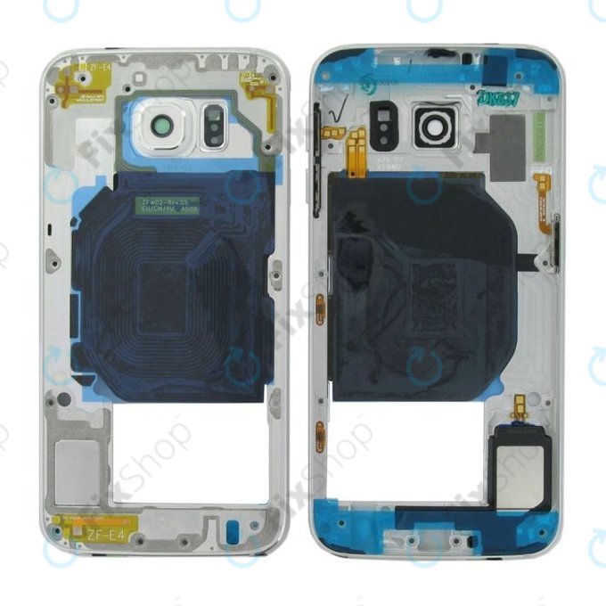 Samsung Galaxy S6 G920F - Middle Frame (White Pearl) - GH96-08583B Genuine Service Pack