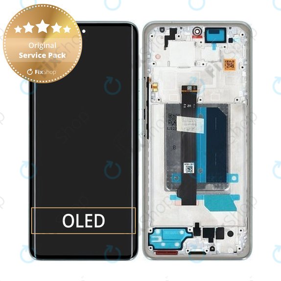 Xiaomi Redmi Note 14 Pro+ 5G 24094RAD4G - LCD Display + Touch Screen + Frame (Frost Blue) - 5600170O16U00 Genuine Service Pack
