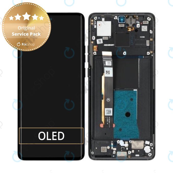 Motorola Edge 40 - LCD Display + Touch Screen + Frame (Eclipse Black) - 5D68C22670 Genuine Service Pack