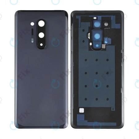 OnePlus 8 Pro - Battery Cover + Rear Camera Lens (Onyx Black)