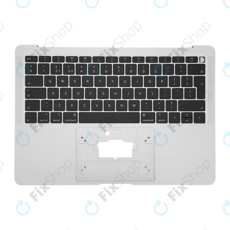 Apple MacBook Air 13" A1932 (2018 - 2019) - Top Keyboard Frame + Keyboard UK (Silver)