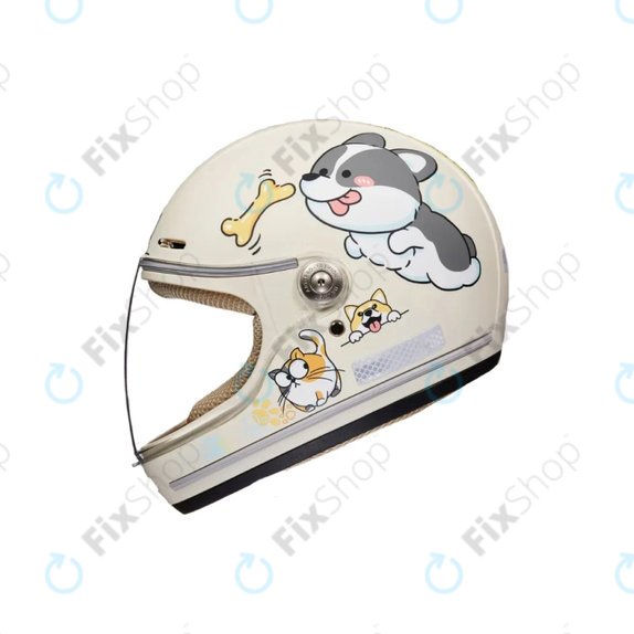Kids Helmet for E-Scooter and Bike (46 - 52 cm) (Dog)