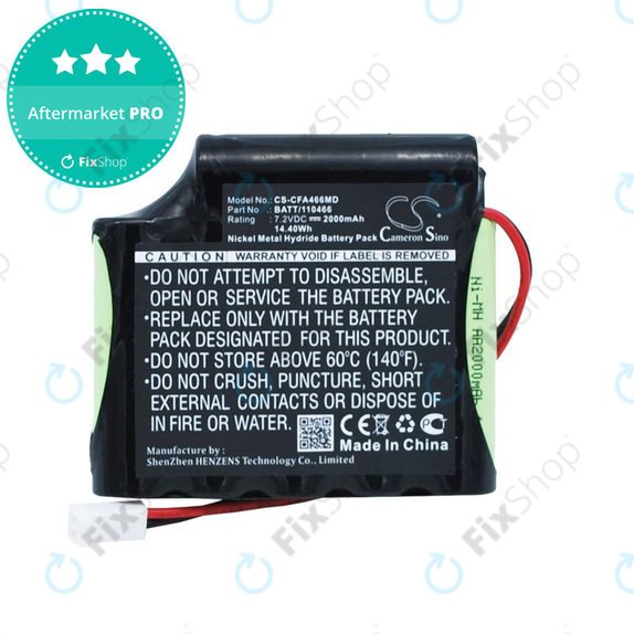 Battery for Cefarm Rehab 4, Stimulator Globus Mystim, 2000mAh, Ni-MH, 7.2V, BATT/110466, HQ