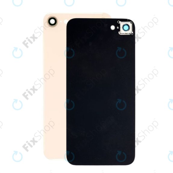 Apple iPhone 8 - Rear Housing Glass + Camera Lens (Gold)