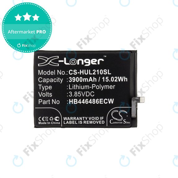 Battery for Huawei P Smart Pro 2019, 3900mAh, Li-Pol, 3.85V, HB446486ECW, HQ