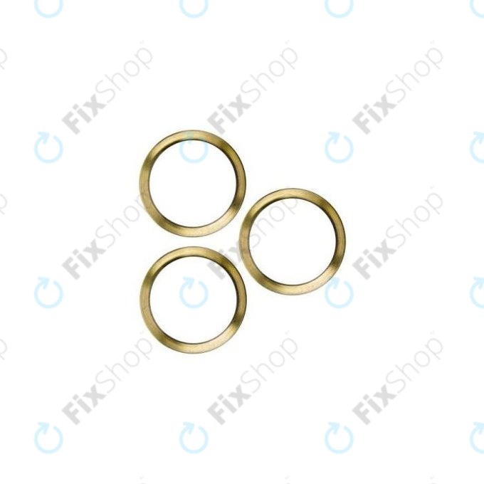 Apple iPhone 12 Pro - Rear Camera Lens Frame (Gold) - 3pcs