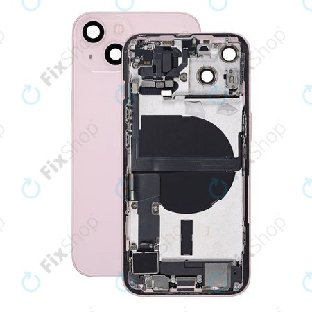 Apple iPhone 13 - Rear Housing with Small Parts (Pink)