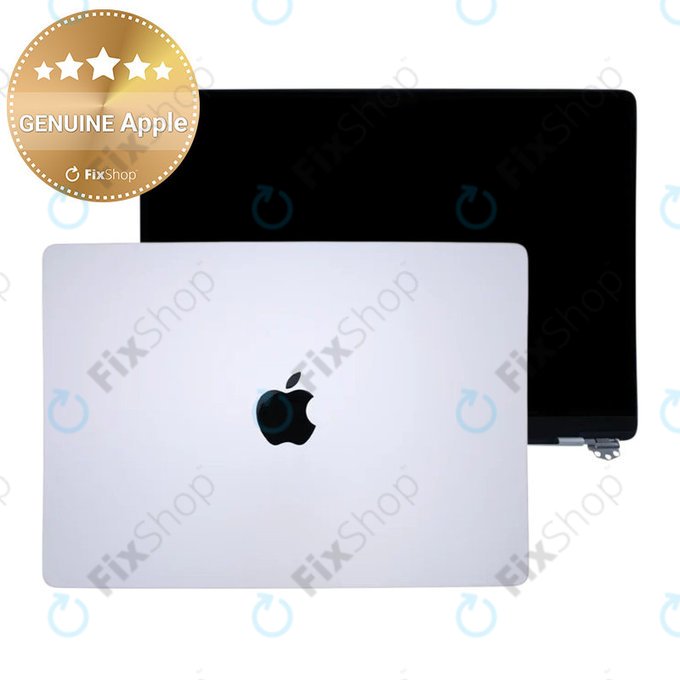 LCD display for MacBook Pro 14", A3112, A3185 (2024), with front glass and cover, Silver, 661-41792, Genuine Apple