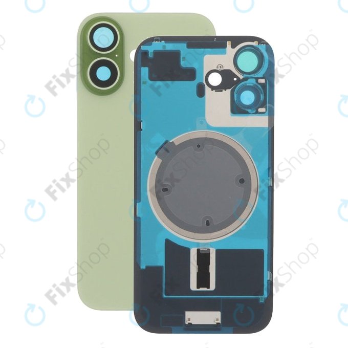 Apple iPhone 17 - Rear Housing Glass + Camera Lens + Metal Plate + Magsafe Magnets (Sage)
