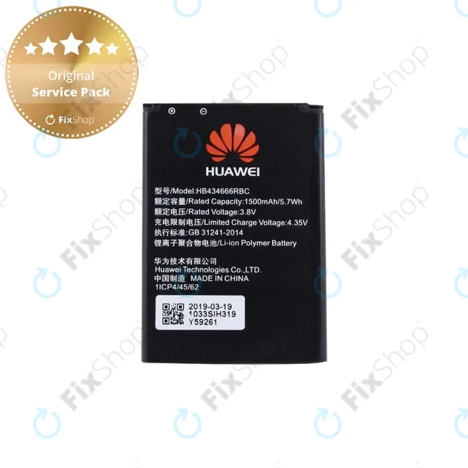 Huawei - Battery HB434666RBC 1500mAh - 24021664, 24022361, 24022642, 5905514092747 Genuine Service Pack