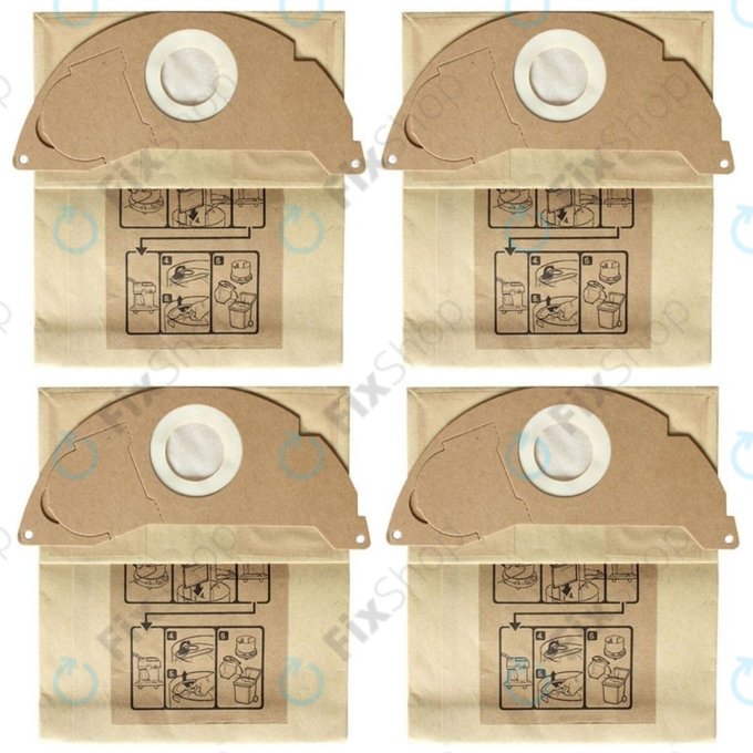 Dust Bag, 4pcs for Kärcher SE 5.100, SE 6.100