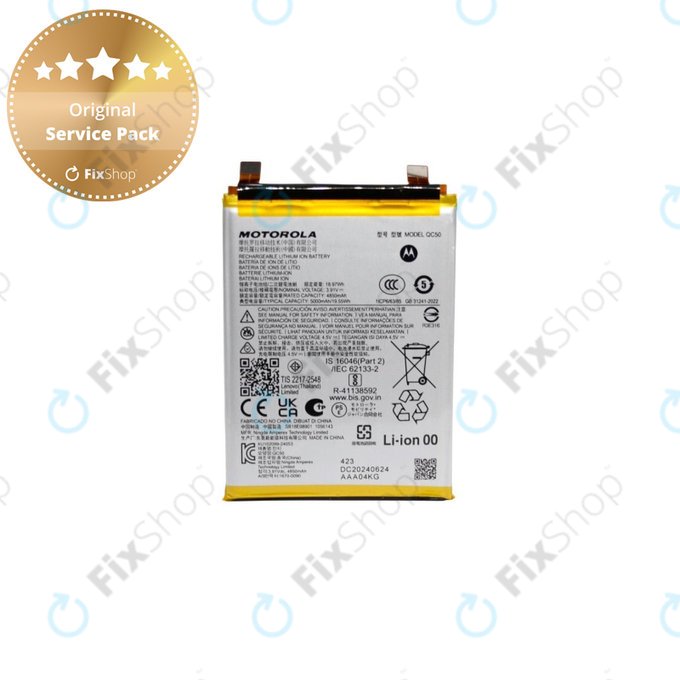 Motorola Edge 50 Fusion - Battery QC50 5000mAh - SB18E08901 Genuine Service Pack