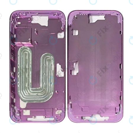 Apple iPhone 16 - Middle Frame + Power + Volume Buttons (Pink)