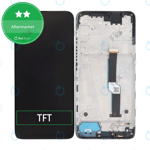 Motorola One Fusion Plus - LCD Display + Touch Screen + Frame (Black) TFT